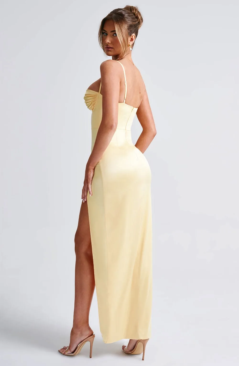 Alora Maxi Dress - Lemon