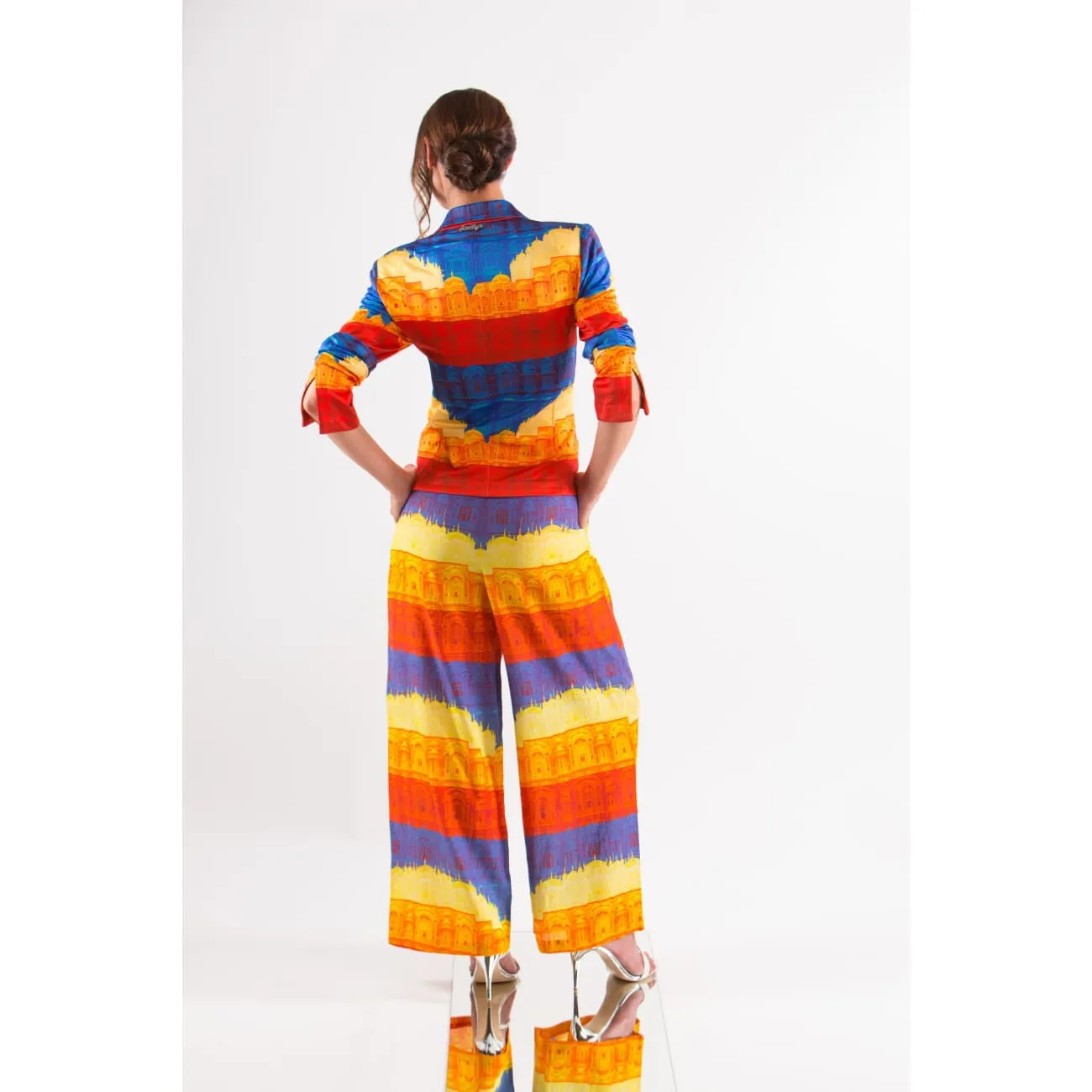 Anna Stripe Palazzo Trousers