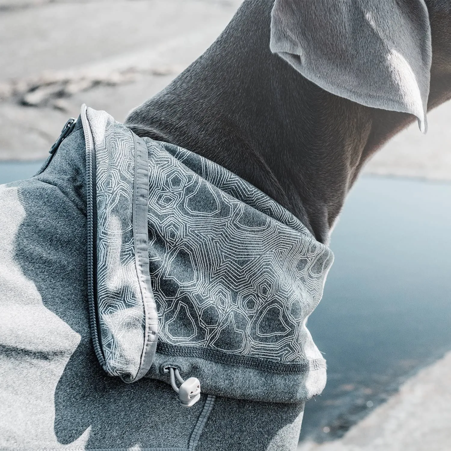 Awesome Hurtta Body Dog Warmer in Carbon Grey, designed in Finland. Use as thermal base layer or on its own. Sz 22 Inch L for Medium/Large dog! Retails $100 