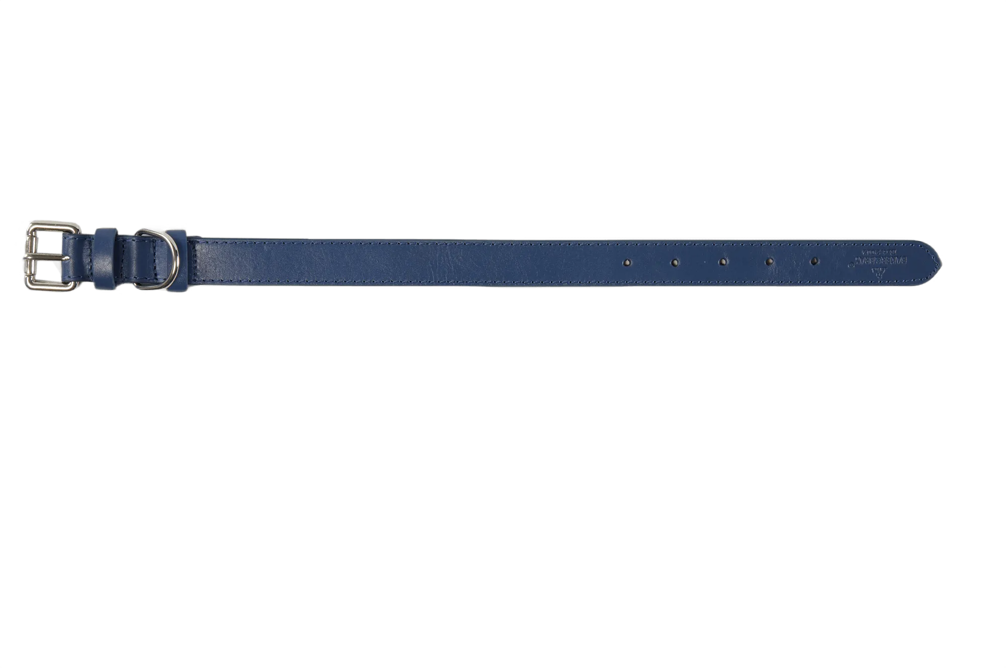 Baker & Bray Sustainable Designer Leather Dog Collar | Navy