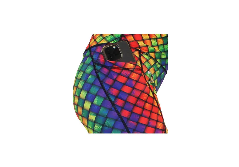 Capri Harlequin leggings with pockets