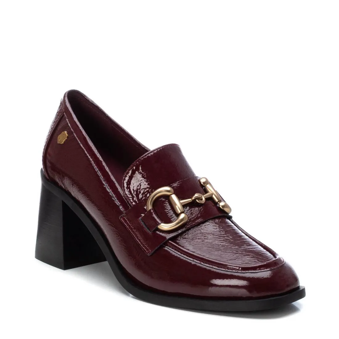 Carmela CollectionWomen's Patent Leather Heeled Loafers By XTI 161157