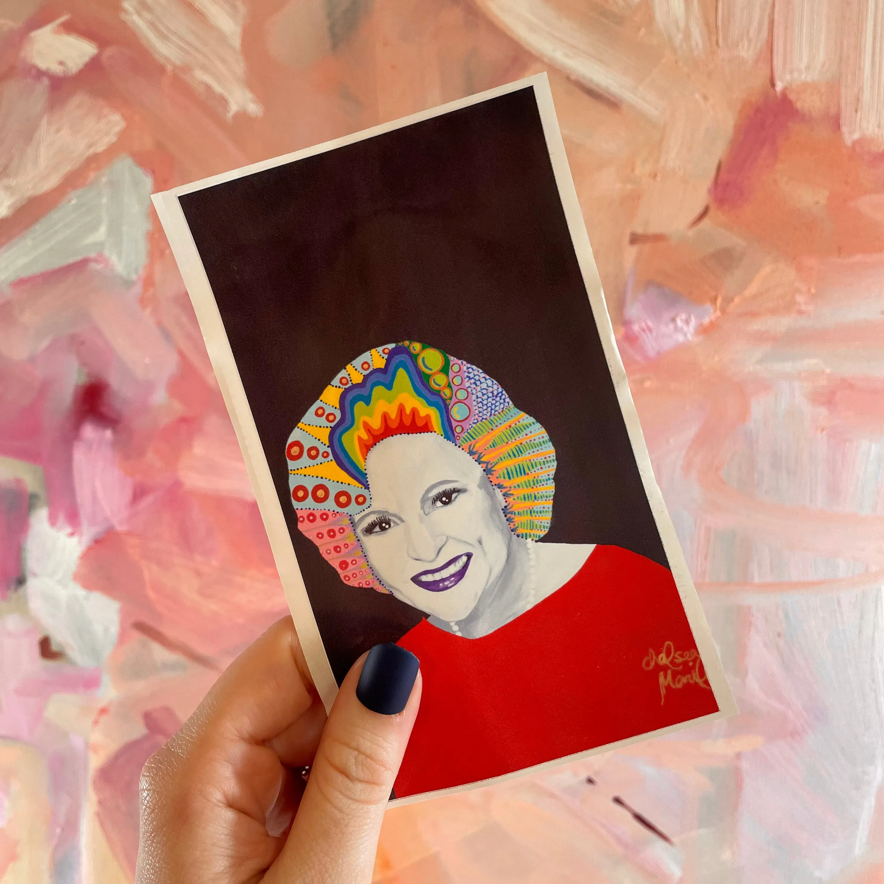 Chelsea Merrill Betty White "Rose" Devotional Prayer Saint Candle