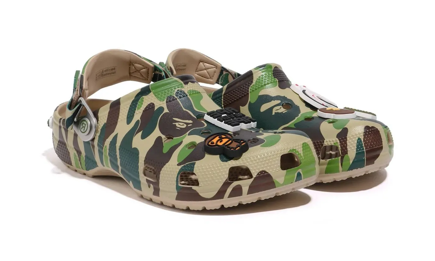 Classic Clog A Bathing Ape ABC Camo Green