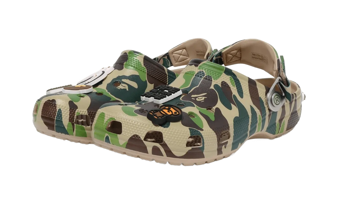 Classic Clog A Bathing Ape ABC Camo Green