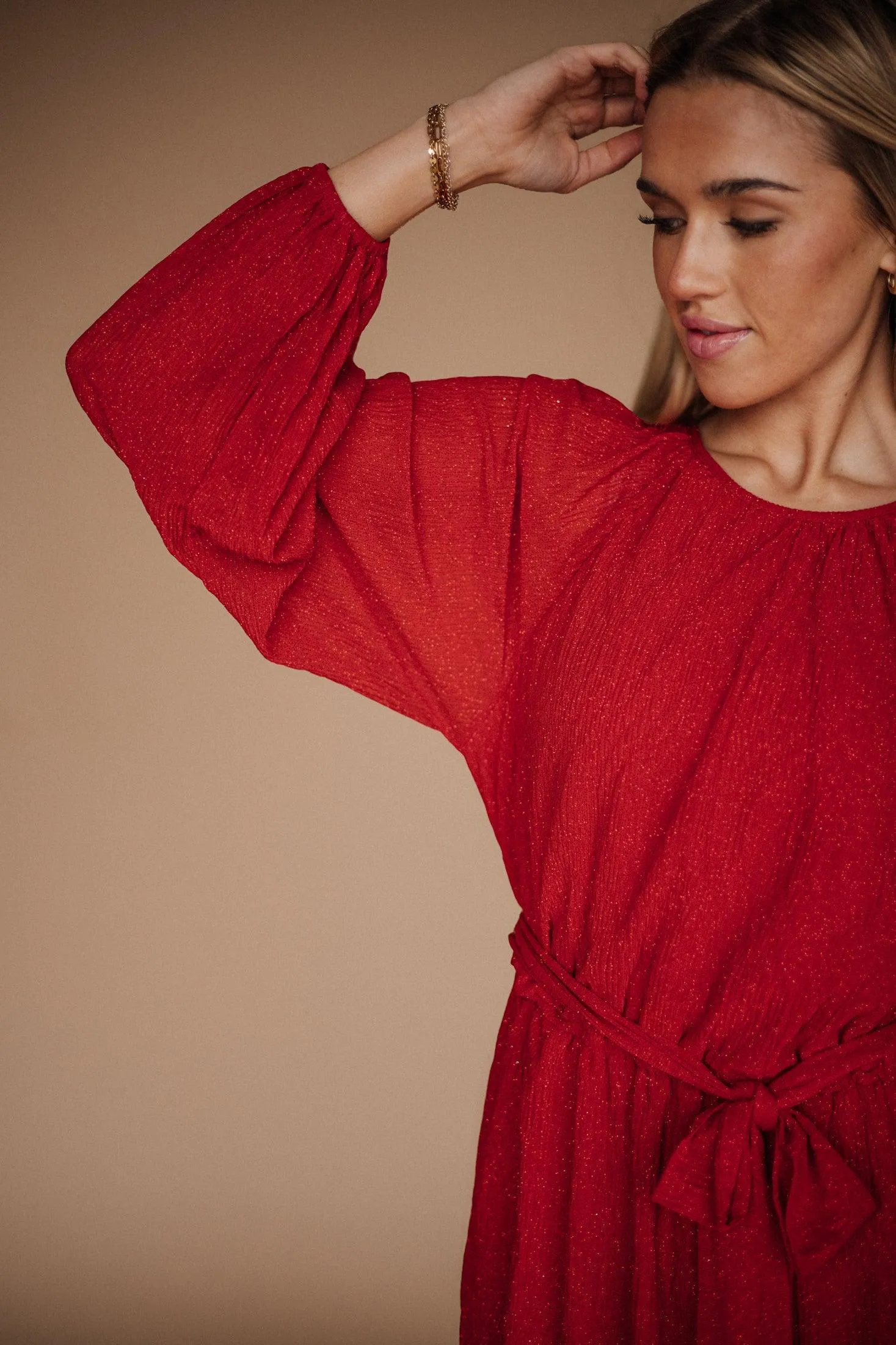 Delilah Holiday Shimmer Dress