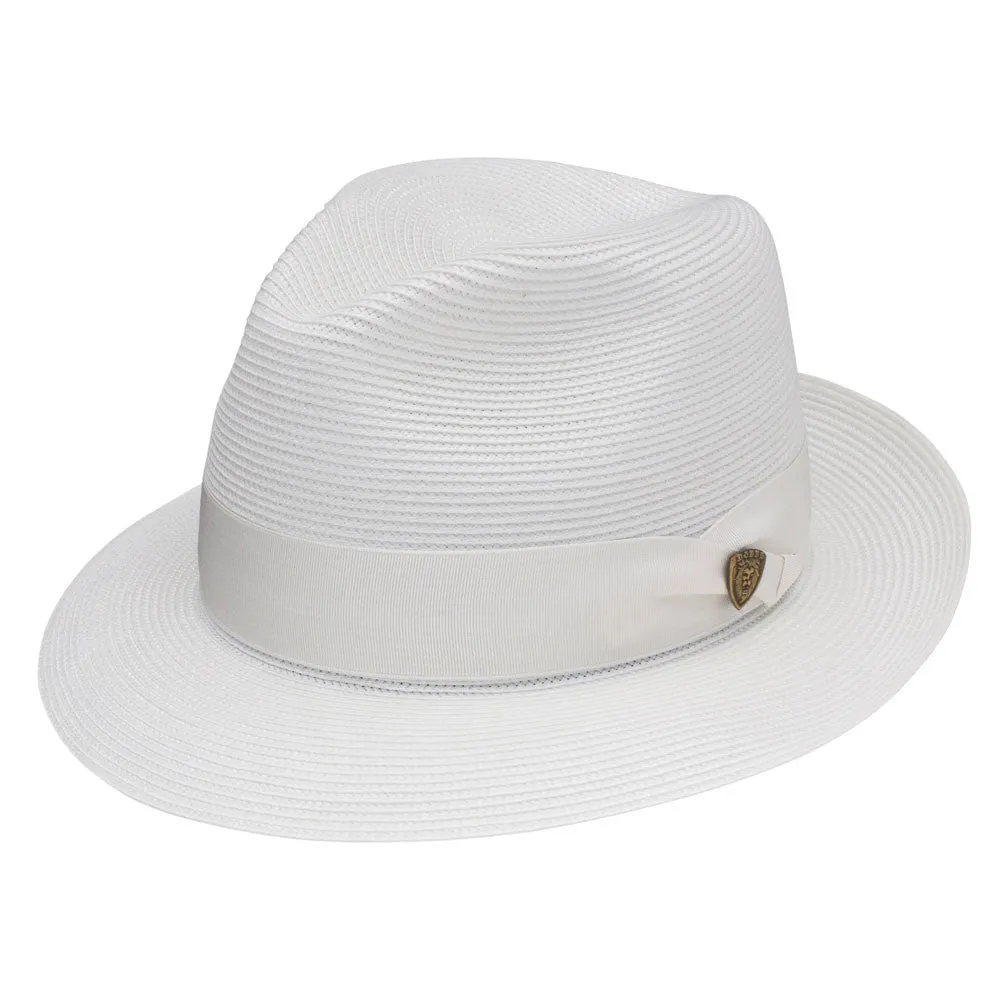 Dobbs Rosebud White Florentine Milan Straw Hat