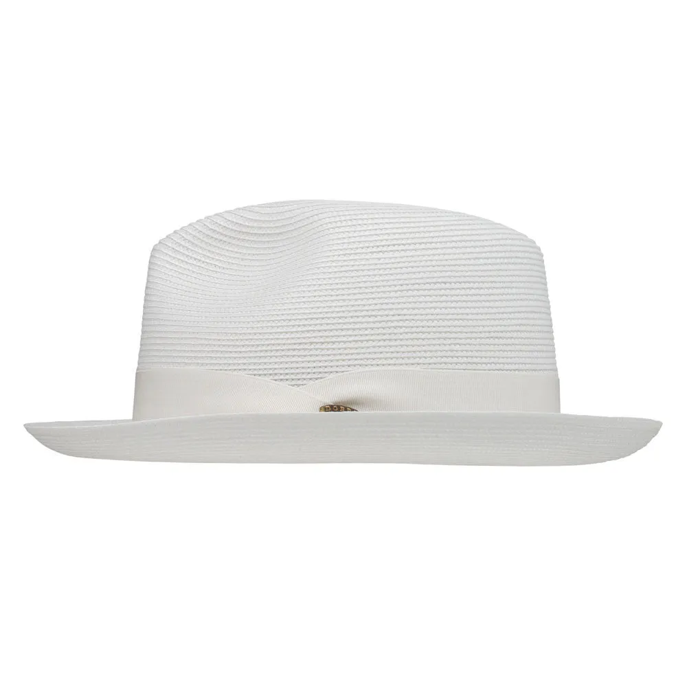 Dobbs Rosebud White Florentine Milan Straw Hat
