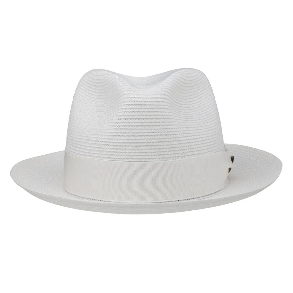 Dobbs Rosebud White Florentine Milan Straw Hat