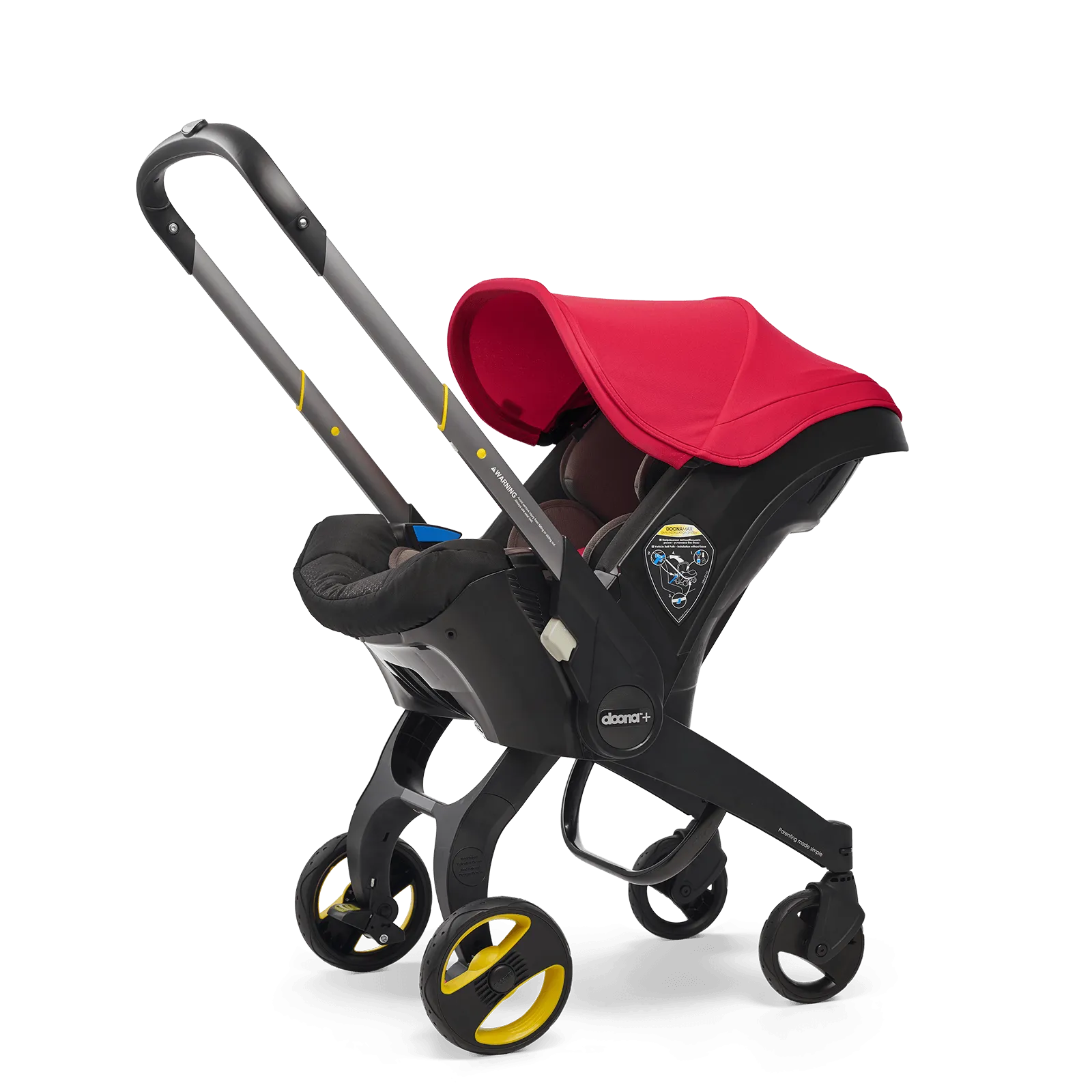 Doona  Car Seat Flame Red & Free Rain Cover