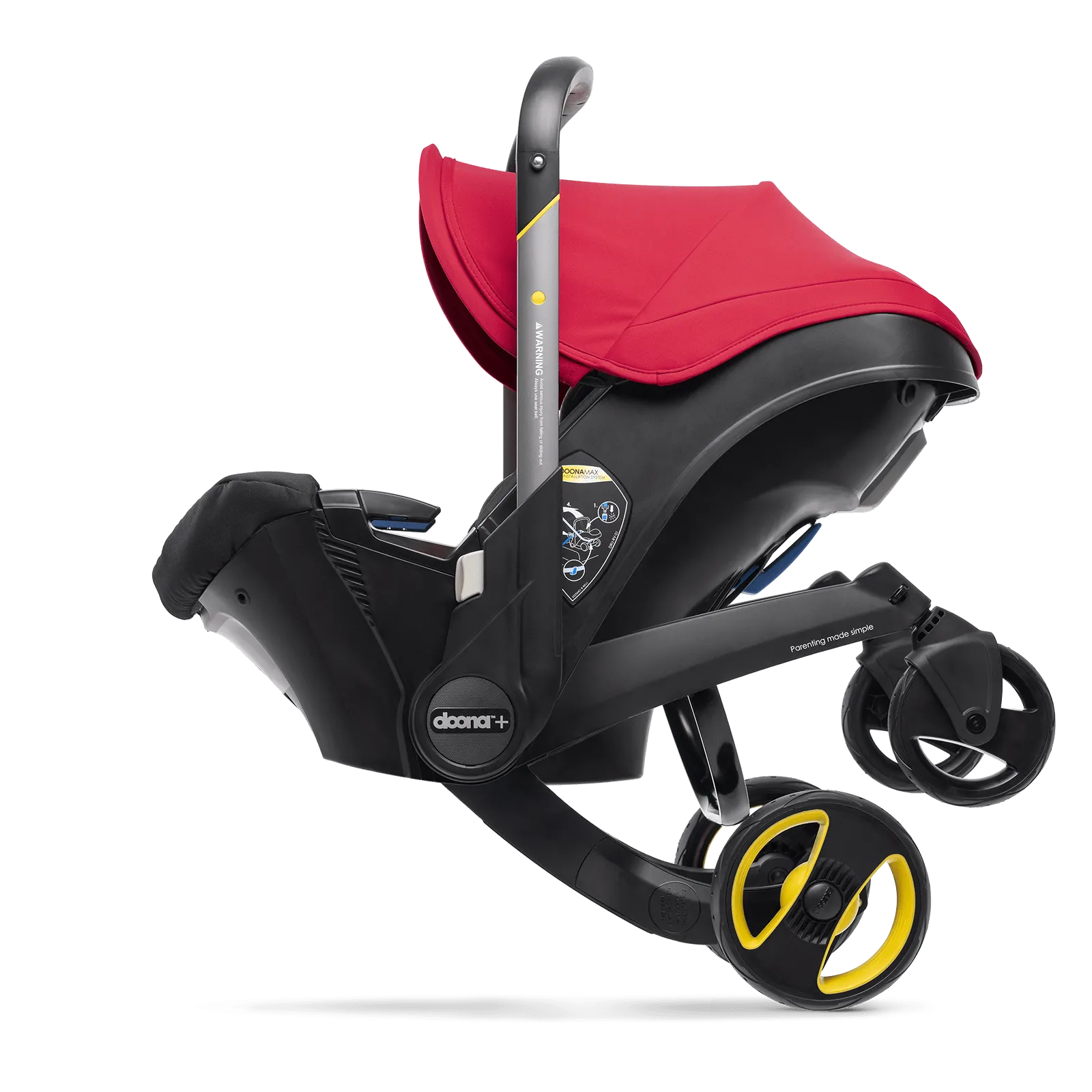 Doona  Car Seat Flame Red & Free Rain Cover