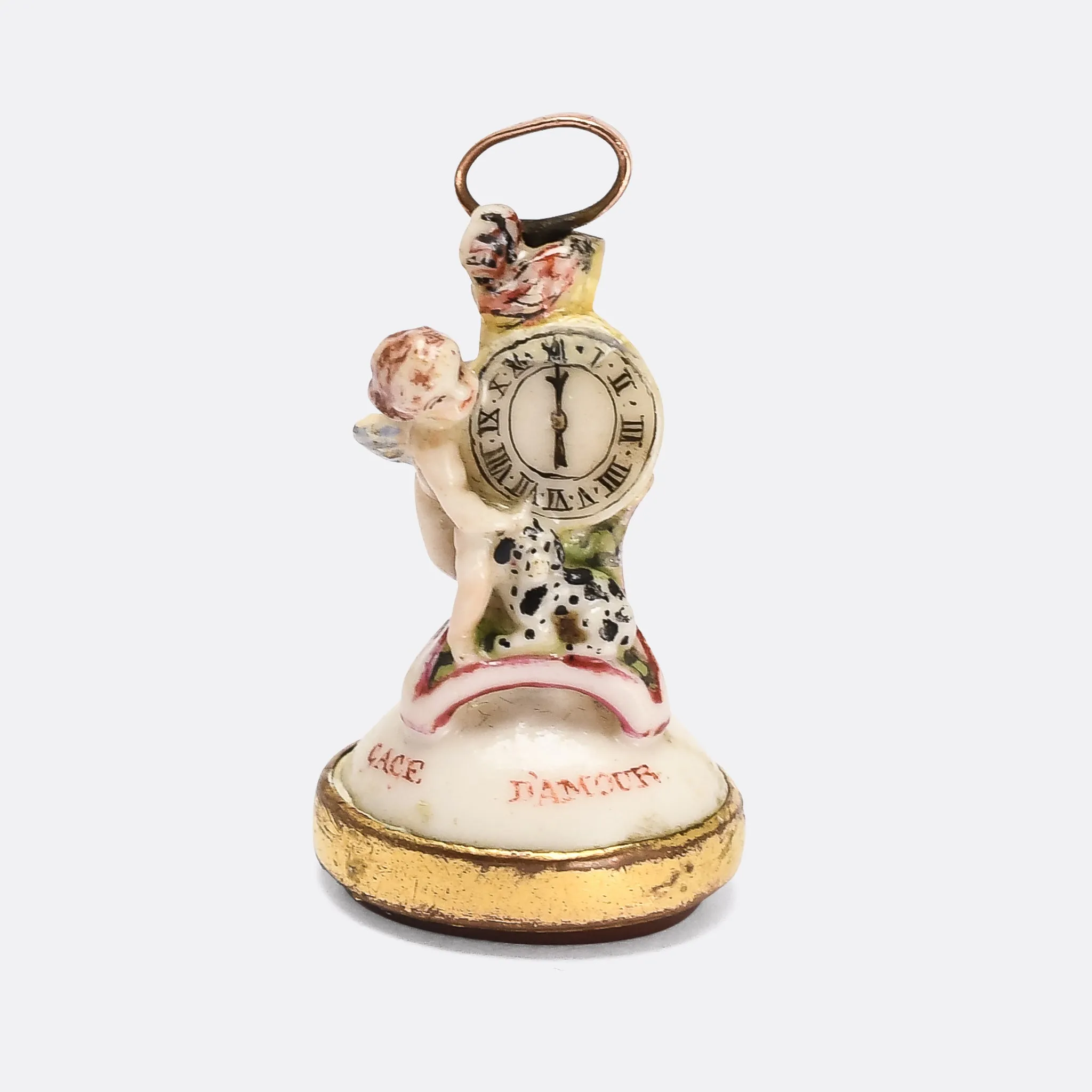 Georgian "Love Takes Time" Derby-Chelsea Seal Fob Pendant