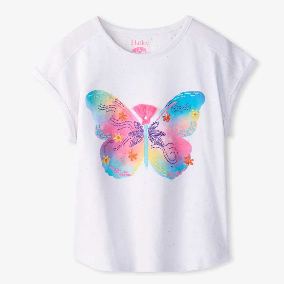 Hatley Relaxed Tee - Painted Butterfly
