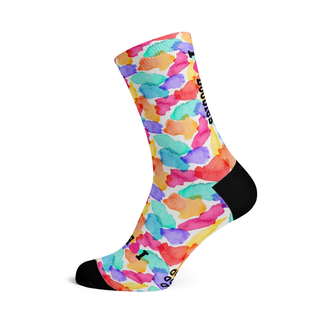I Love Boobies Palette Socks
