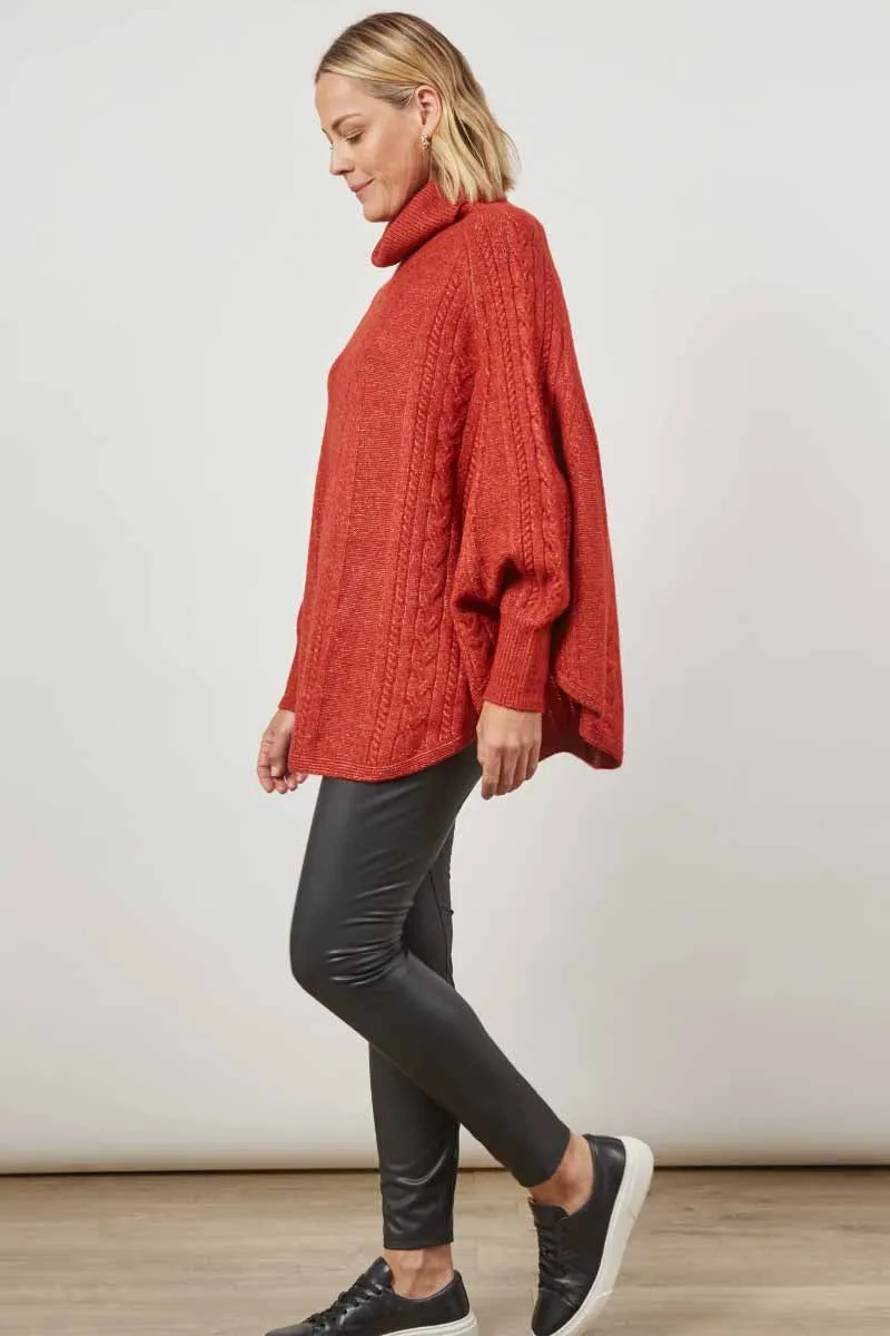 ISLE OF MINE  Renew Poncho - Picante