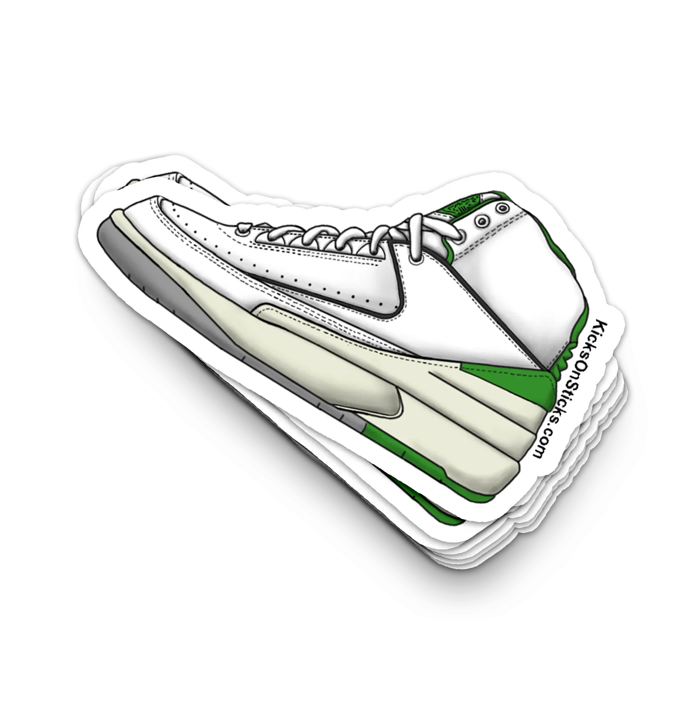 Jordan 2 "Lucky Green" Sneaker Sticker