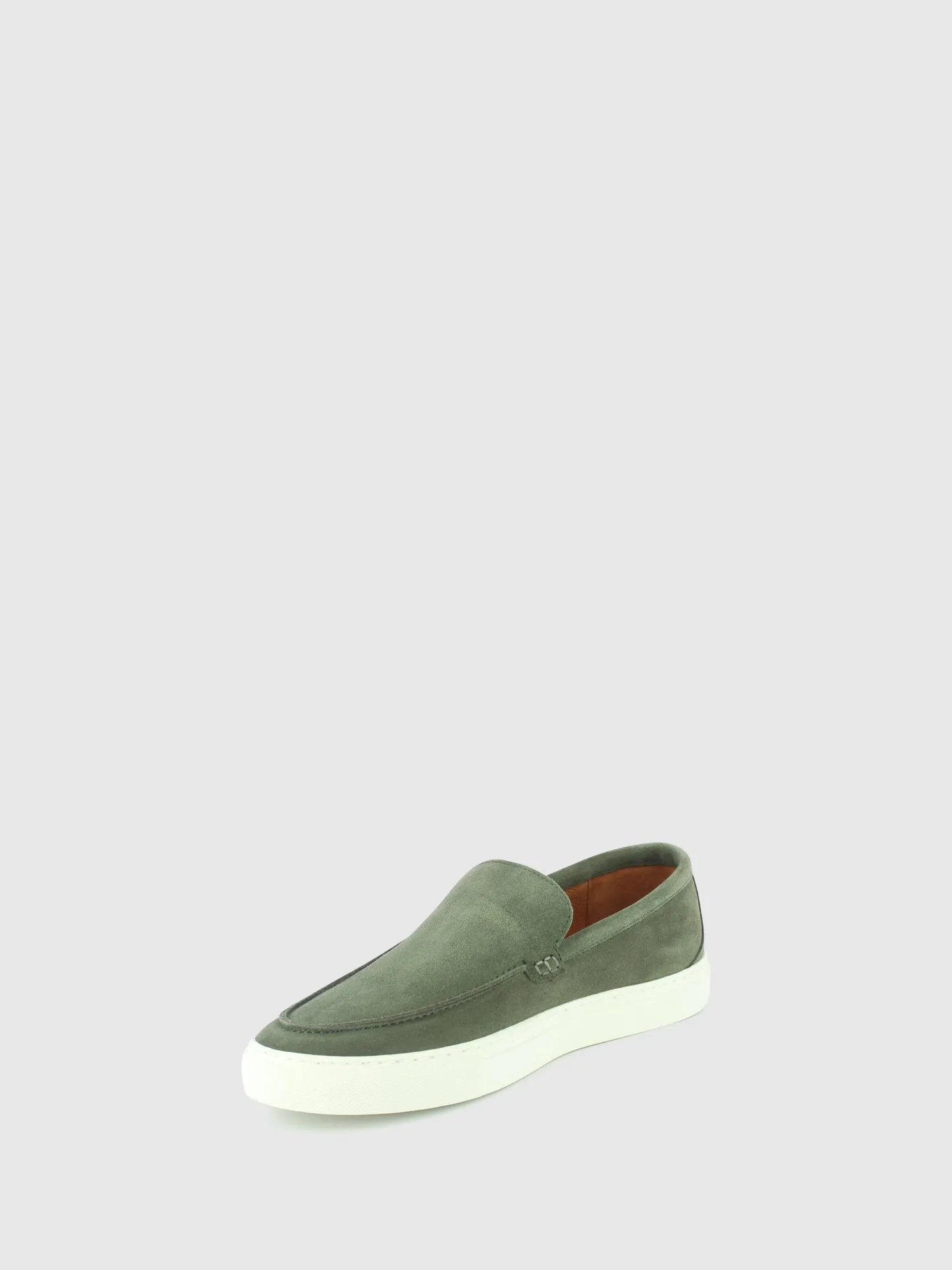 Loafers Pontiagudas em Verde