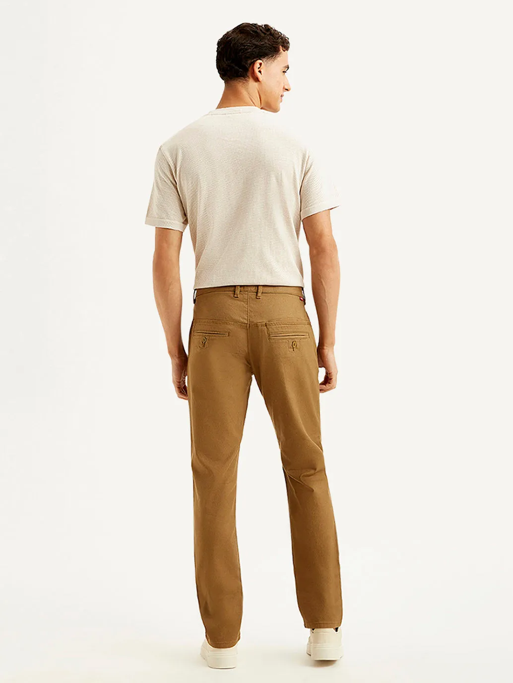 Men's Brown Slim Fit Chinos