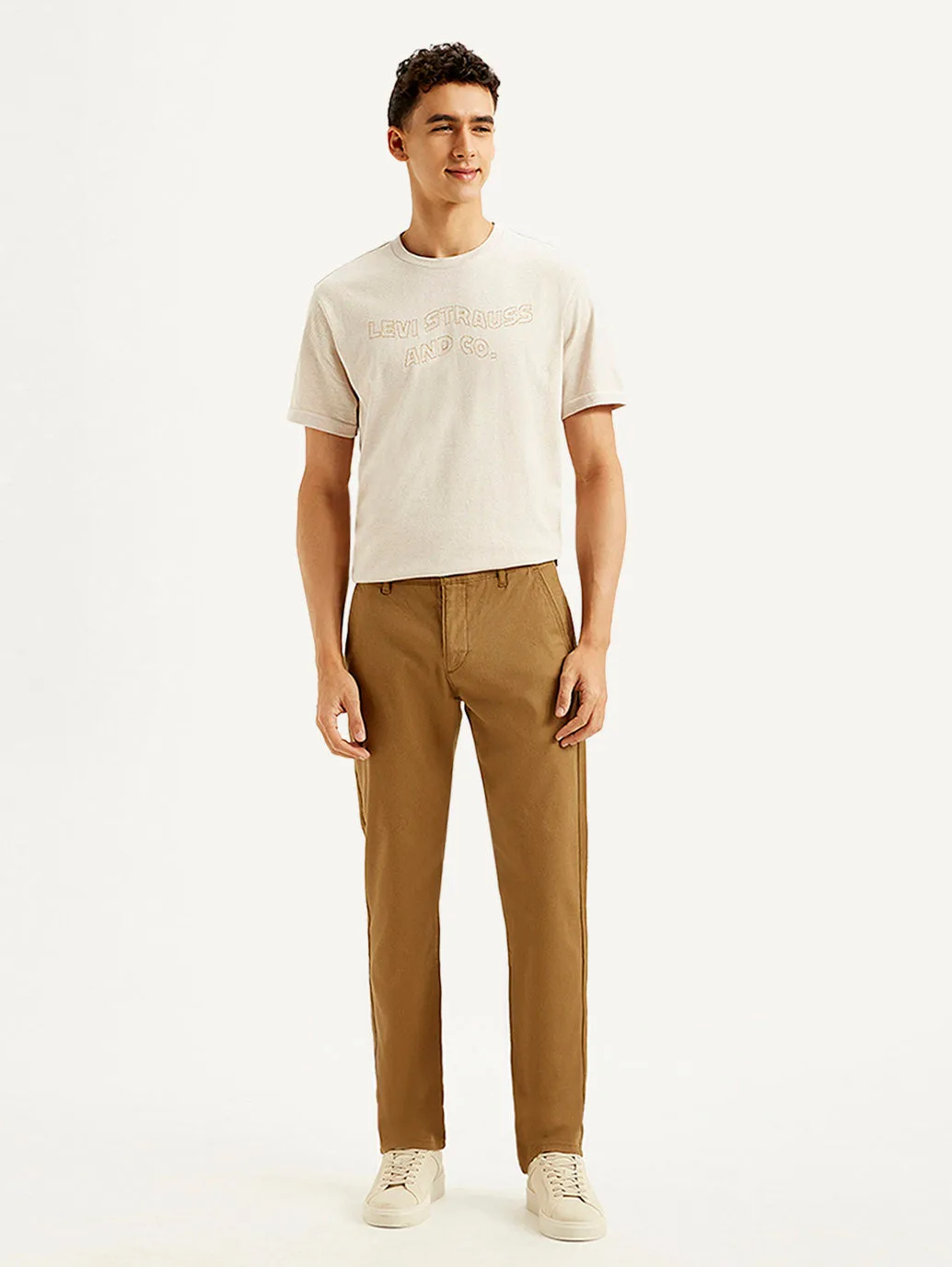 Men's Brown Slim Fit Chinos