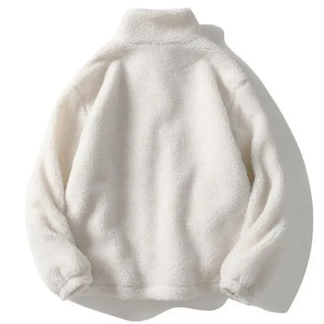 "SHEEP" Veste Vintage à zip Imitation Agneau Marron - URB1™