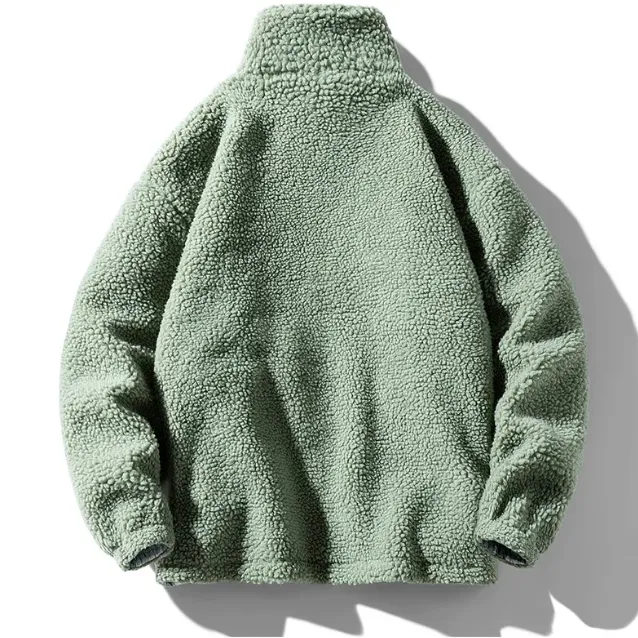 "SHEEP" Veste Vintage à zip Imitation Agneau Marron - URB1™