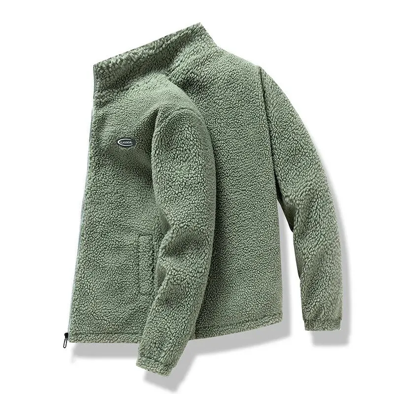 "SHEEP" Veste Vintage à zip Imitation Agneau Marron - URB1™