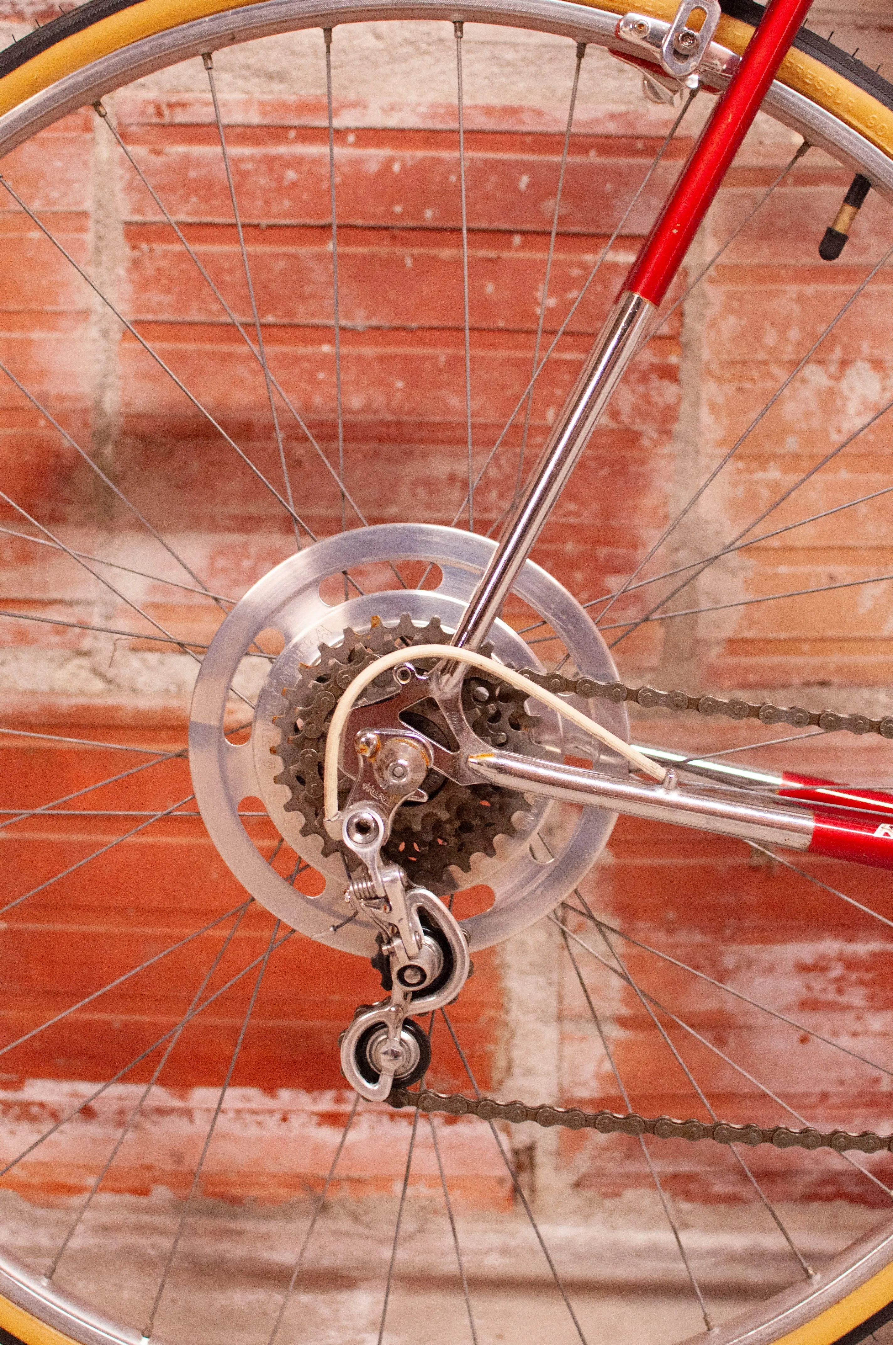 Raleigh Super Course MK II - 63cm frame - Red and white
