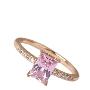 Roxie Surgical Steel Plated 18K Gold Ring Rose Lover