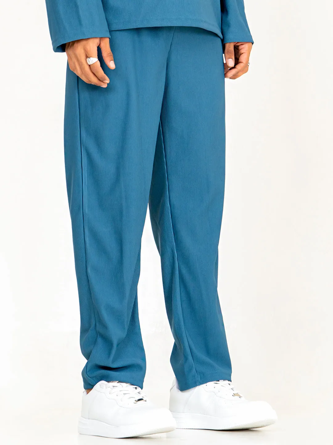 Teal Blue Shirt & Pants Co-ord Set