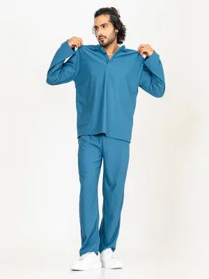 Teal Blue T-Shirt & Pants Co-ord Set