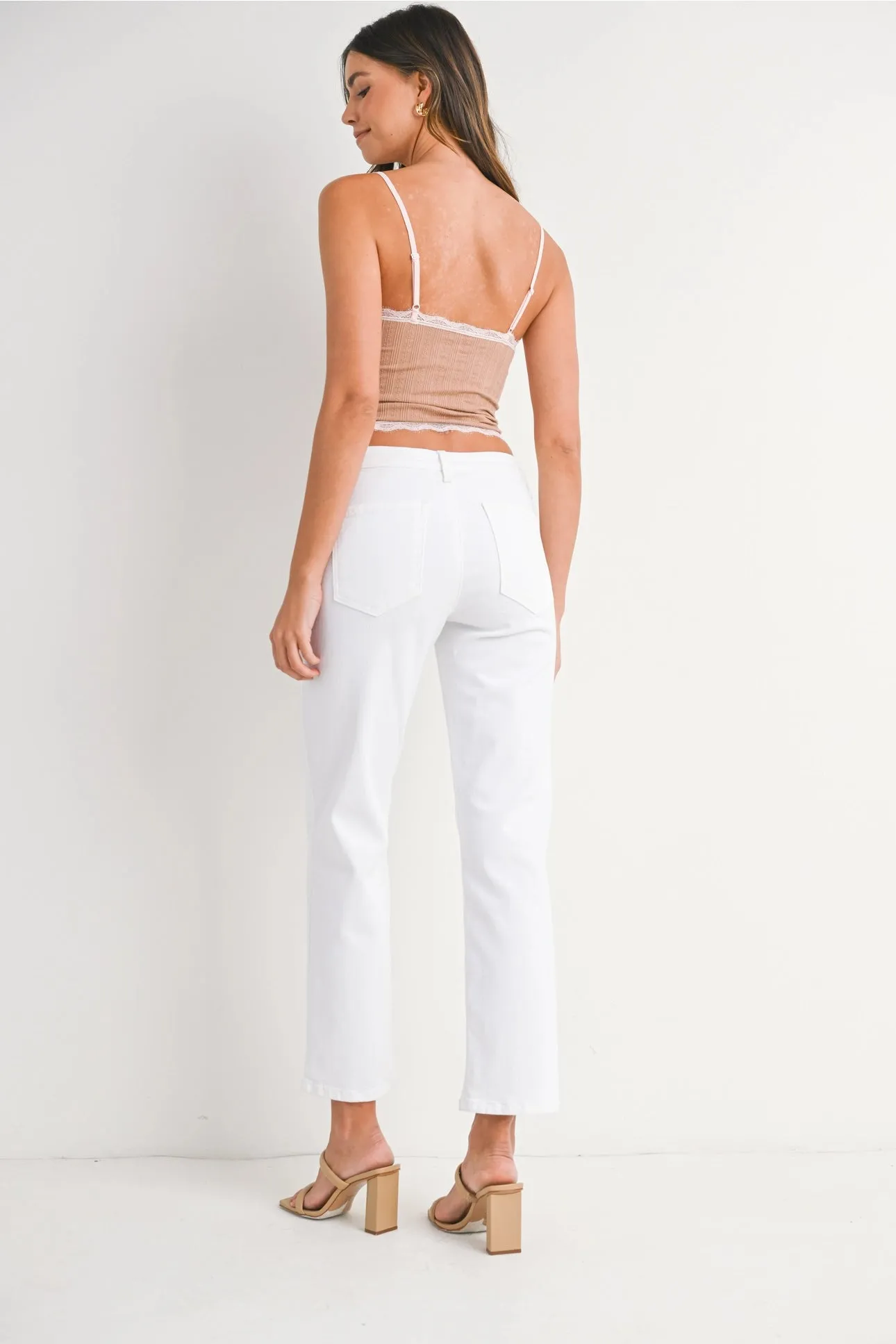 Utility Pocket Relaxed Denim - White