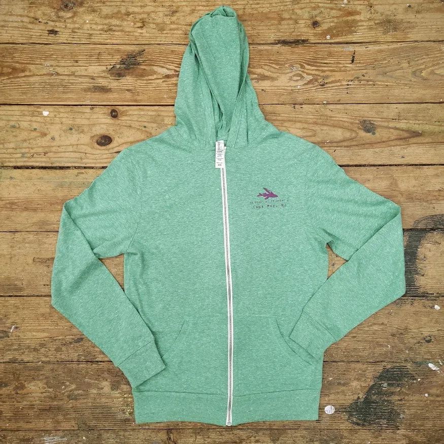 Vintage Octopus Zip Front Hoodie