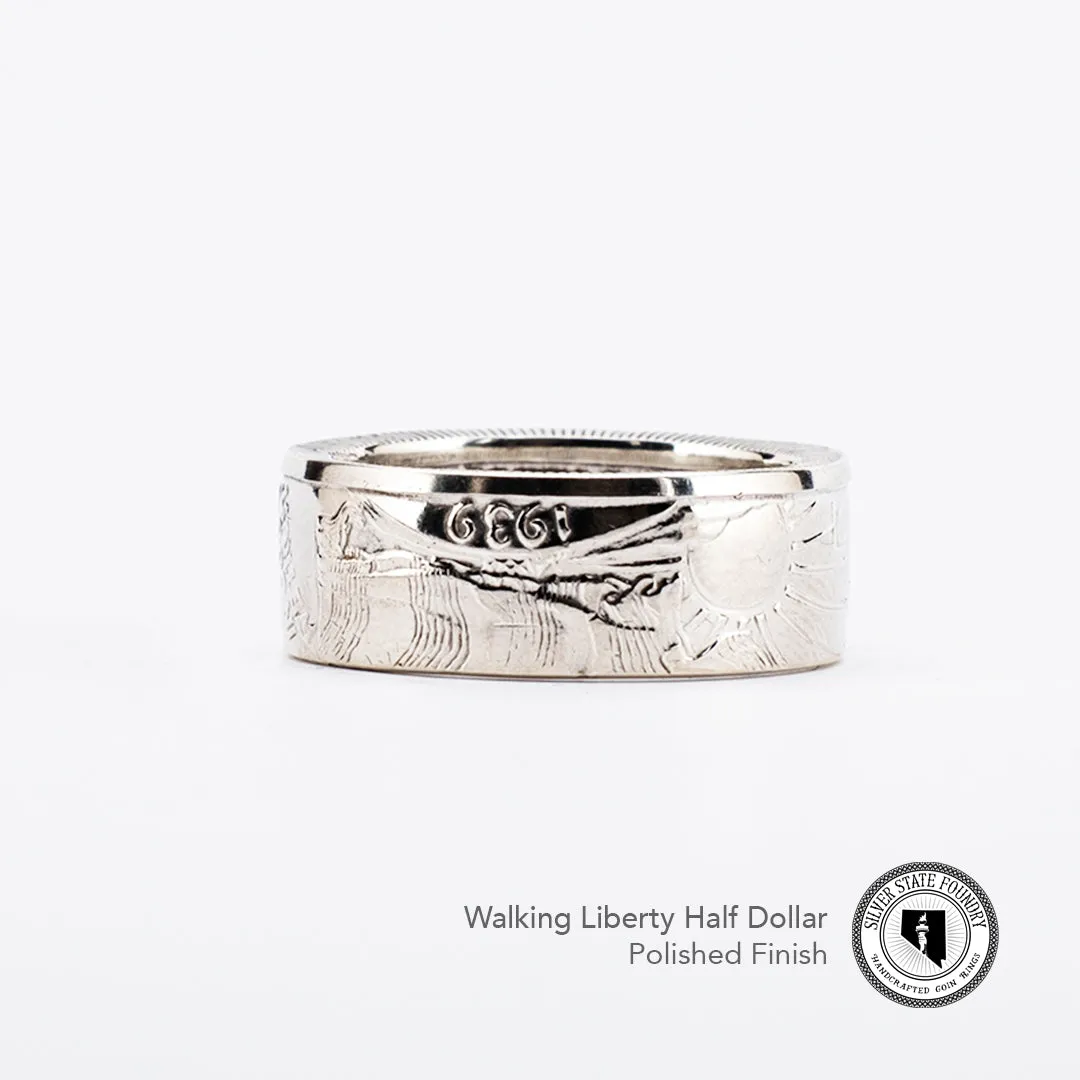Walking Liberty Coin Ring