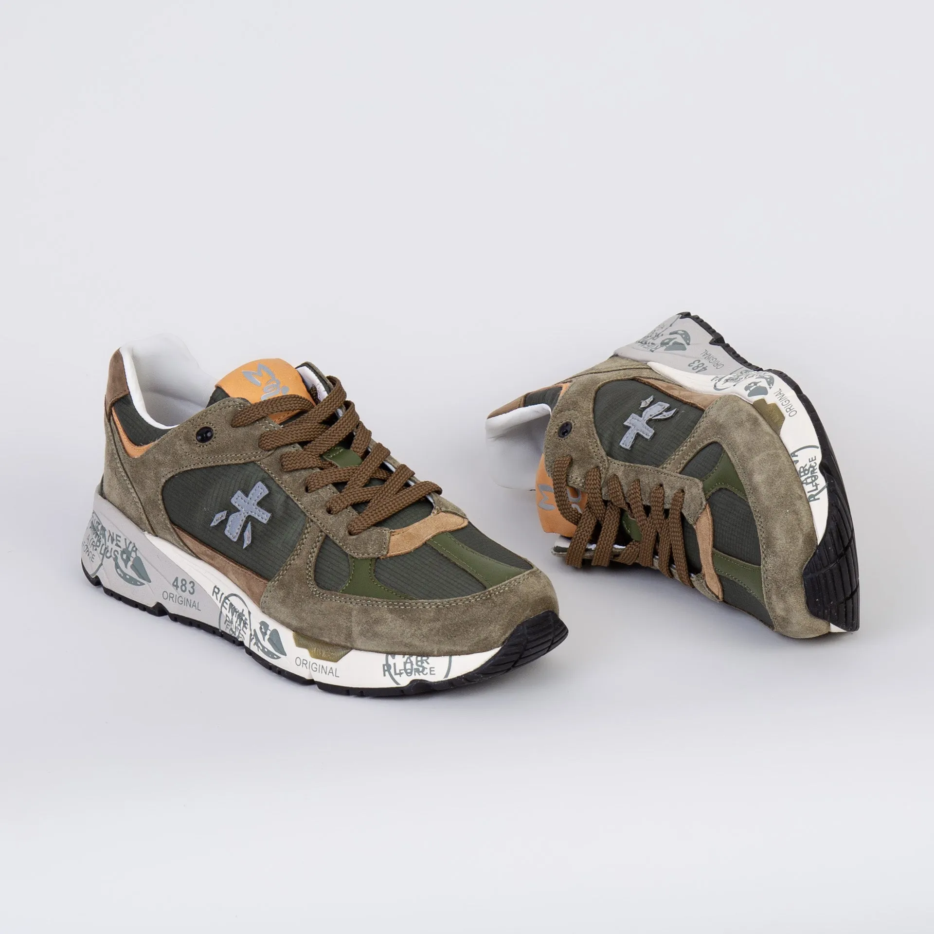 WHITE PREMIATA SNEAKERS MASE 7235