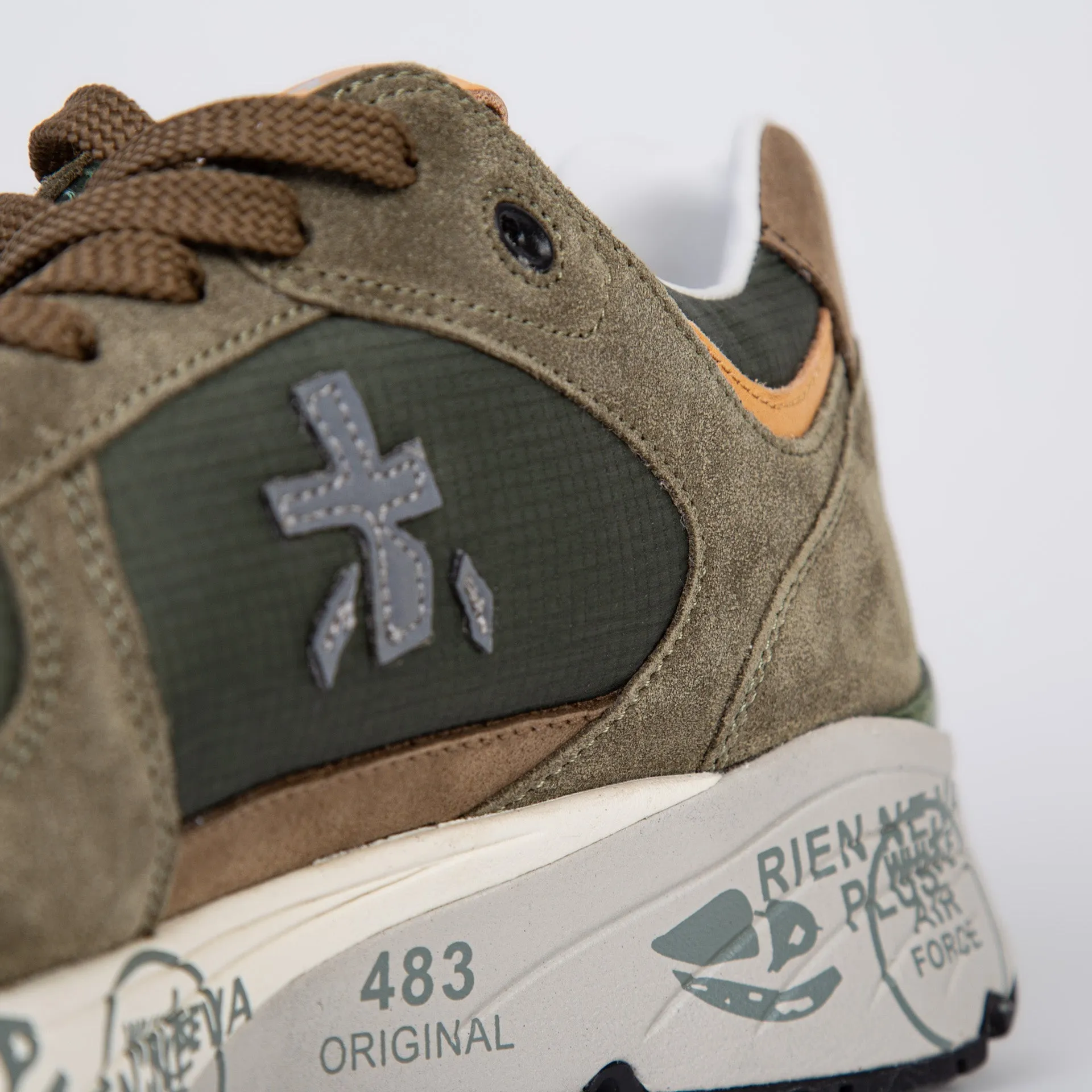 WHITE PREMIATA SNEAKERS MASE 7235