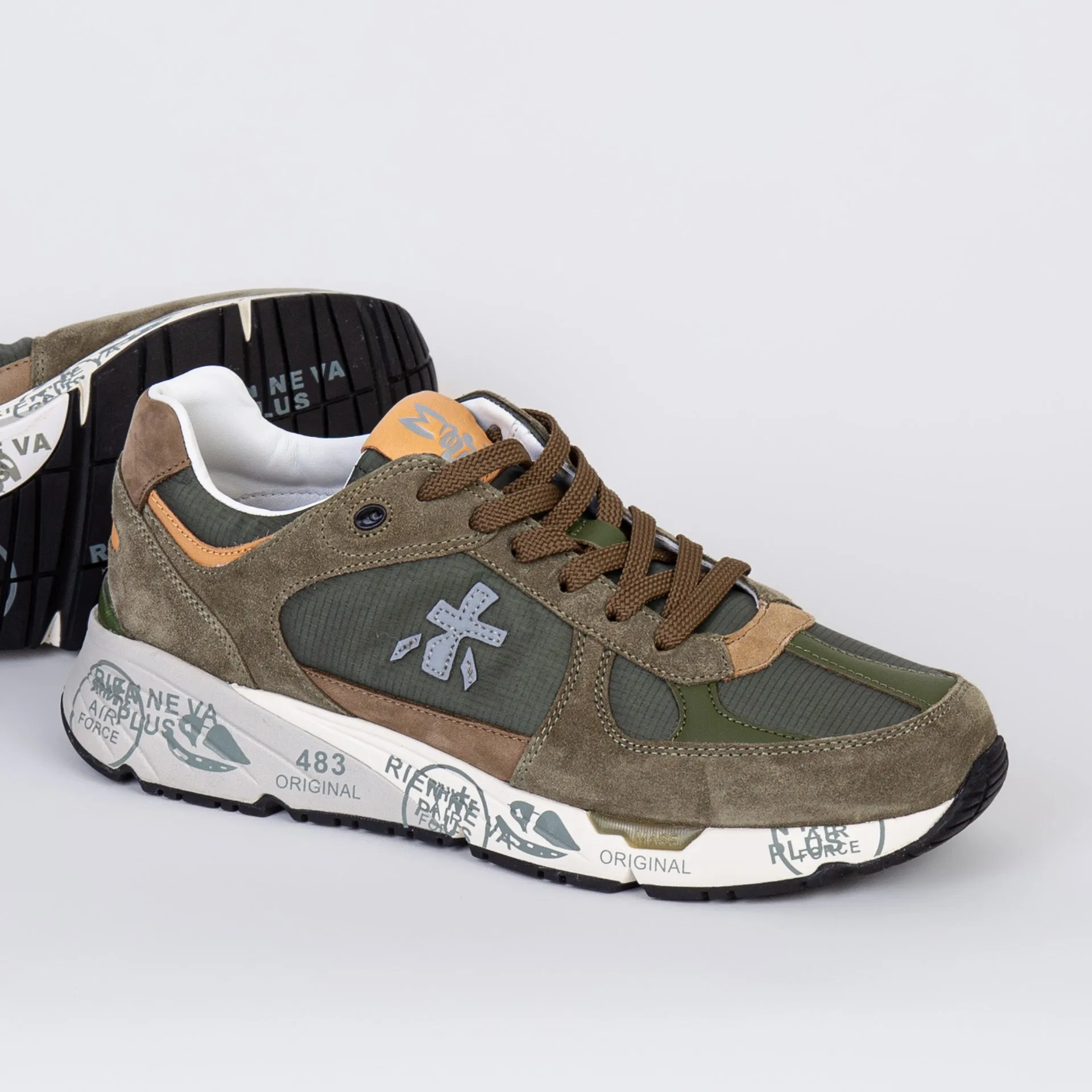 WHITE PREMIATA SNEAKERS MASE 7235